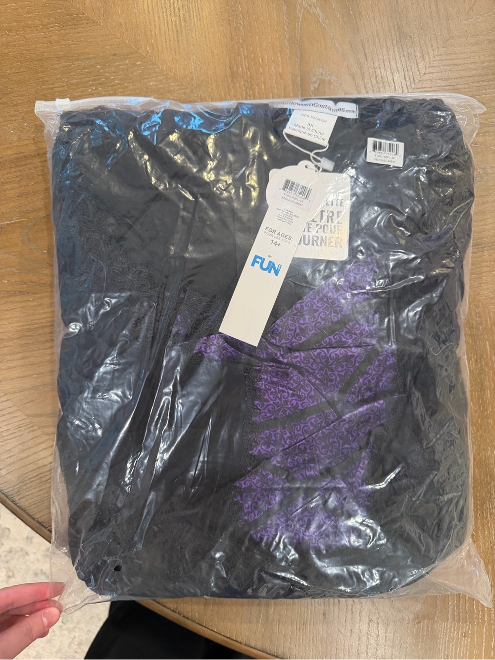 Women’s Purple Black Witch Halloween Costume 3X NWT